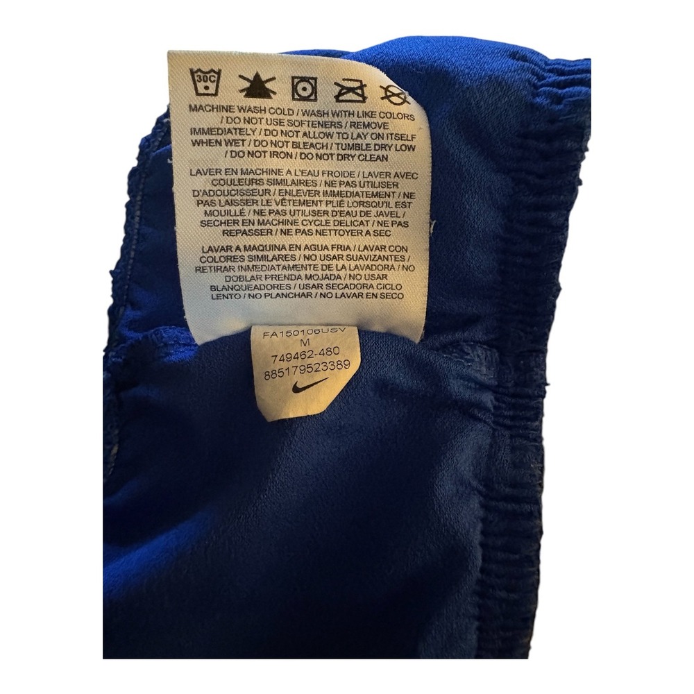 Nike Dri-FIT Women Running Shorts Blue Camo Print Mesh 749462-480 Size M - Picture 8 of 9
